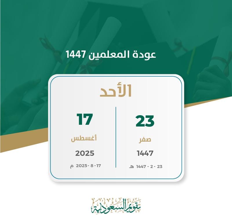 عودة الكوادر التعليمية في بعض مناطق المملكة استعدادًا للعام الدراسي الجديد 2025 – 2026