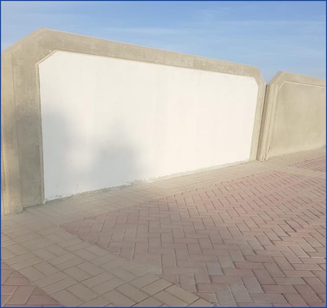 طلاء جداريات مشوهة للمنظر العام.