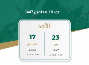 عودة الكوادر التعليمية في بعض مناطق المملكة استعدادًا للعام الدراسي الجديد 2025 – 2026